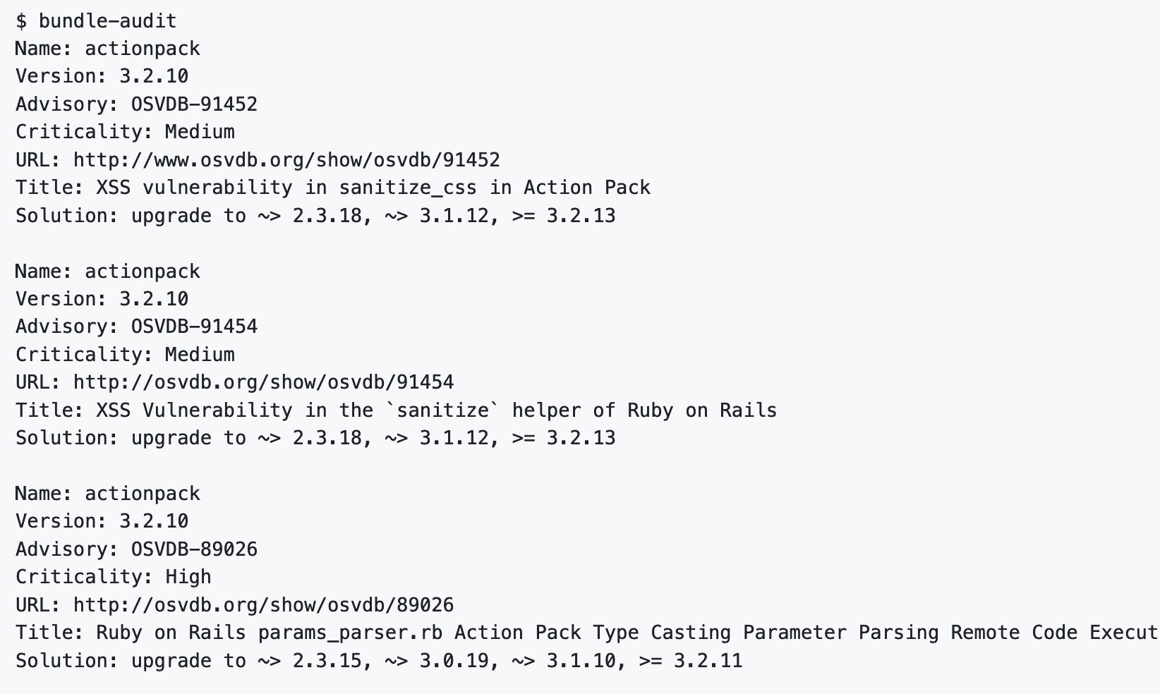 bundler-audit
