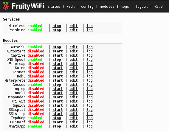 FruityWifi FruityWifi