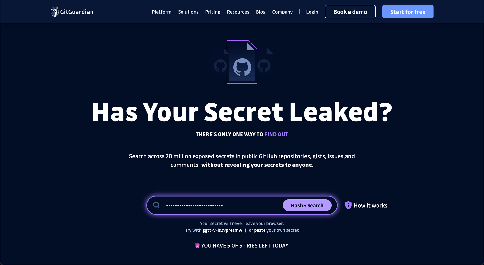 HasMySecretLeaked