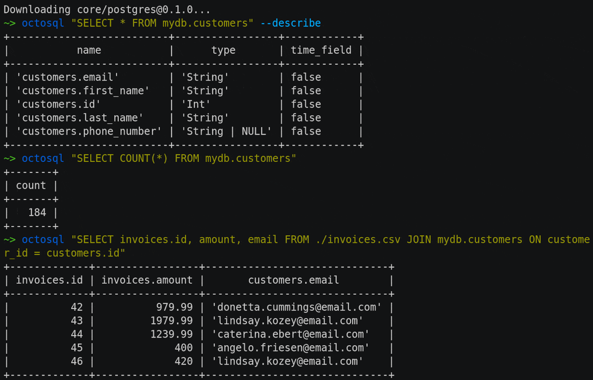 octosql