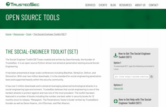 The Social-Engineer Toolkit