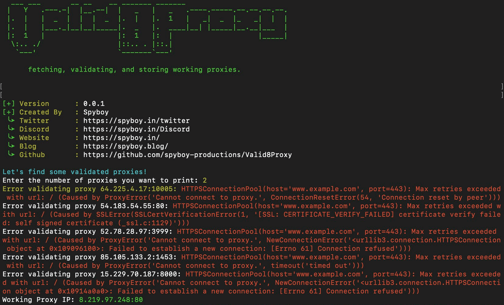 Valid8Proxy Valid8Proxy
