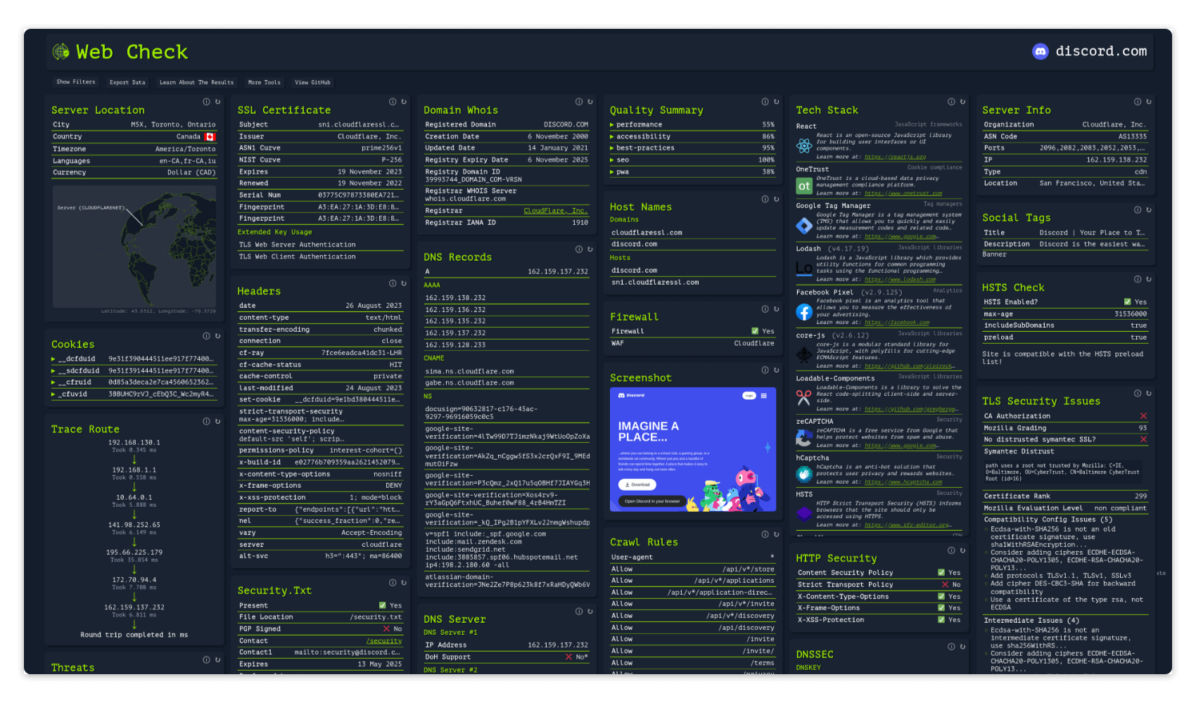 Web Check